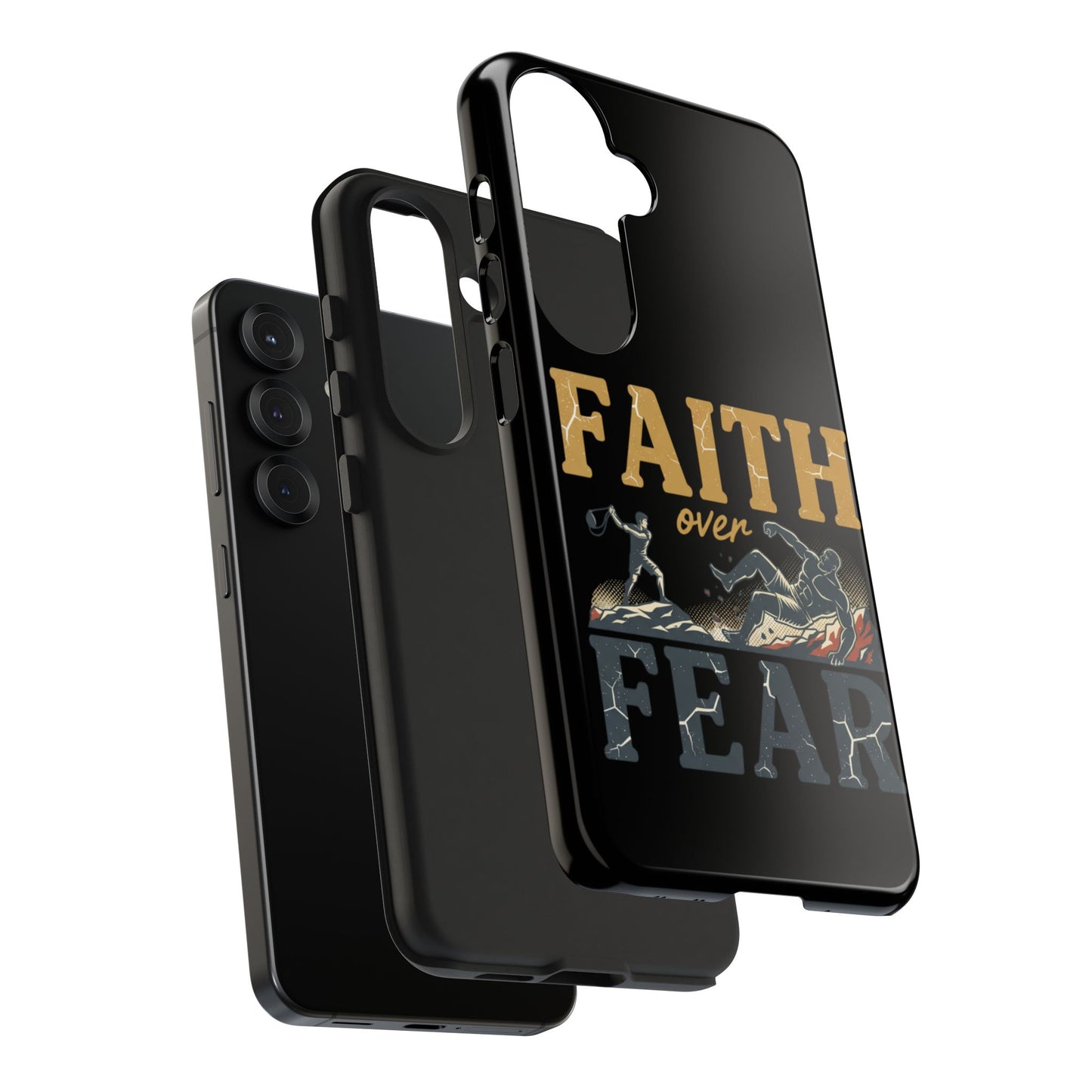 Faith Over Fear Tough Phone Case — Inspirational Christian Protective Phone Cover