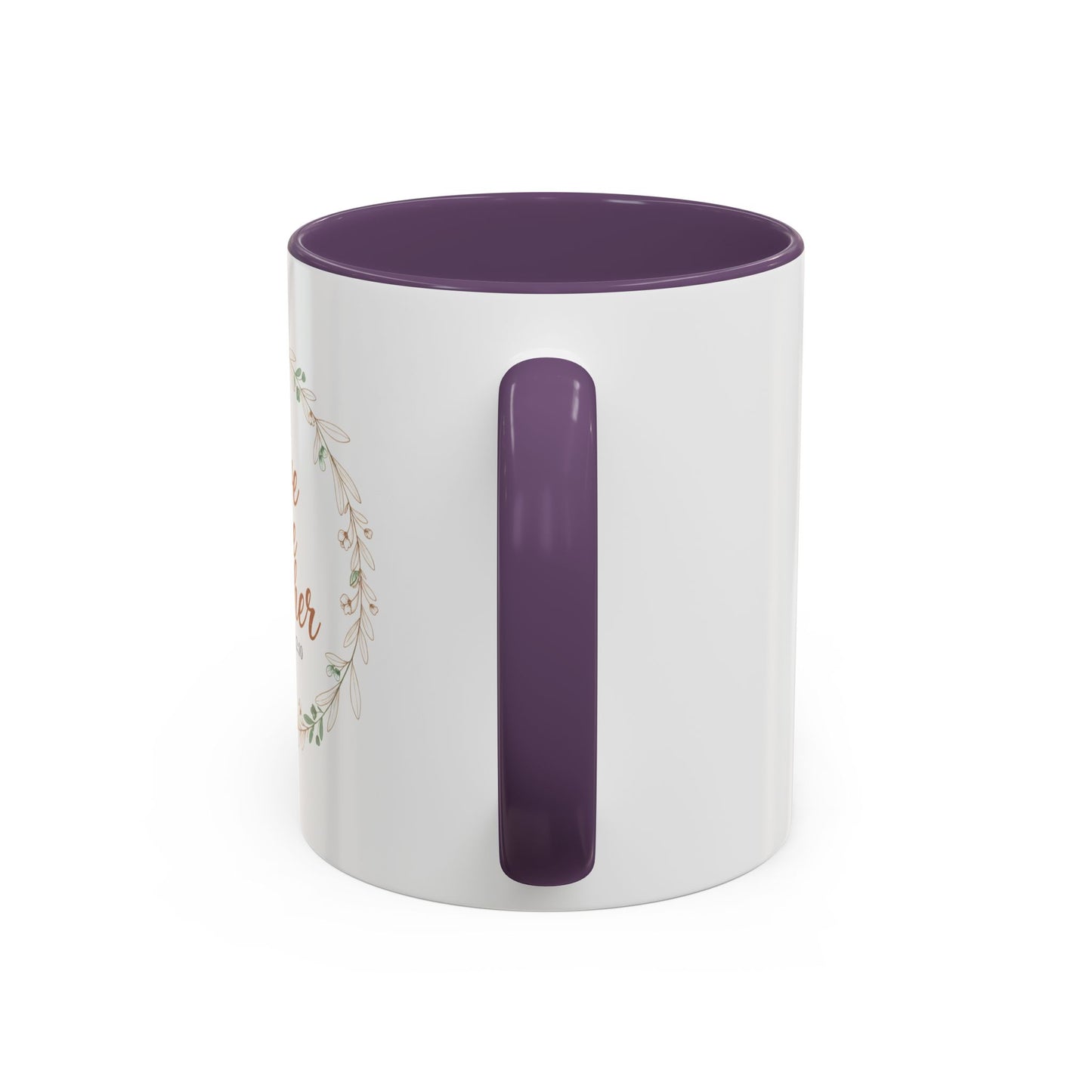 Love One Another Romans 12:10 Coffee Mug | Floral Scripture Wreath