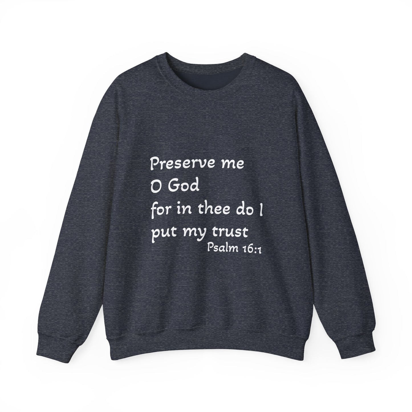 Trust in God Dark Colors Unisex Heavy Blend™ Crewneck Sweatshirt