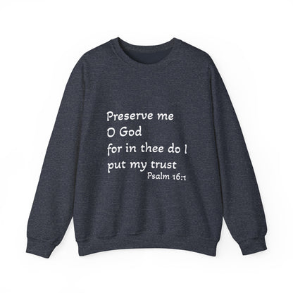 Trust in God Dark Colors Unisex Heavy Blend™ Crewneck Sweatshirt
