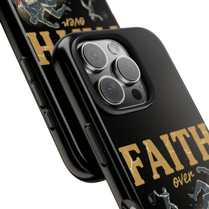 Faith Over Fear Tough Phone Case — Inspirational Christian Protective Phone Cover
