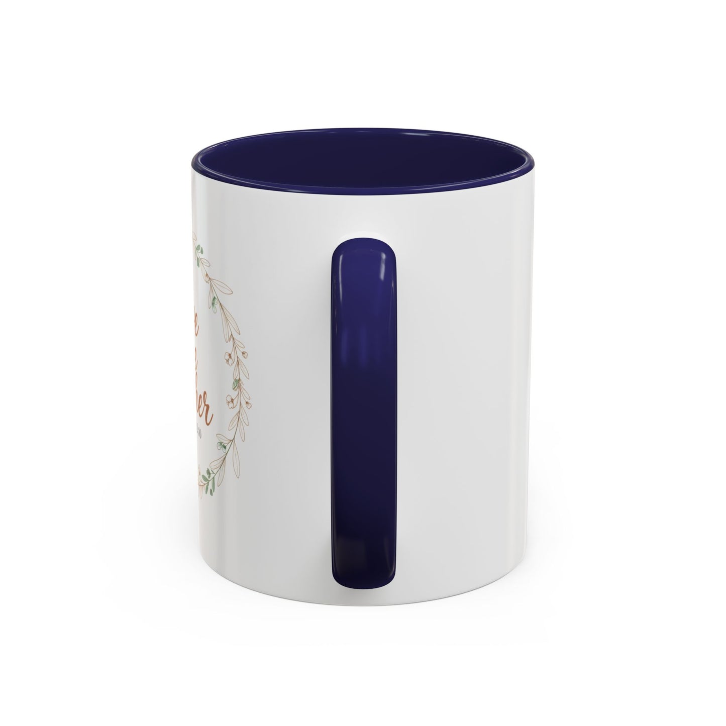 Love One Another Romans 12:10 Coffee Mug | Floral Scripture Wreath