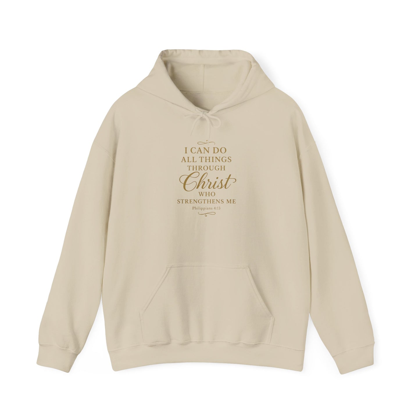 I can do all things through Christ - Light Colors -  Hoodie – Christian Faith Pullover
