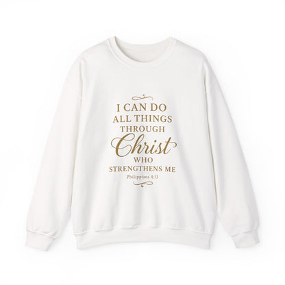 I can do all things Inspirational Unisex Heavy Blend™ Crewneck Sweatshirt