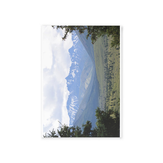 Mountain Vista Holiday Card — Scenic Alaska Landscape Greeting Card (One-Sided)