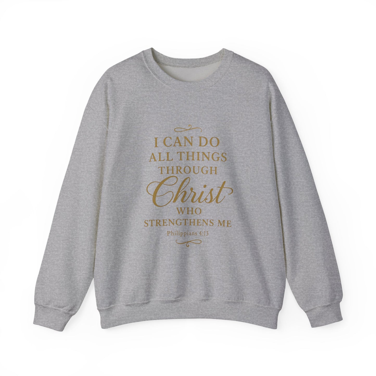 I can do all things Inspirational Unisex Heavy Blend™ Crewneck Sweatshirt