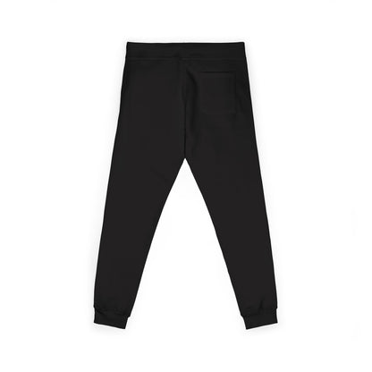Embroidered Cozy Fleece Sweatpants — Minimal White Joggers