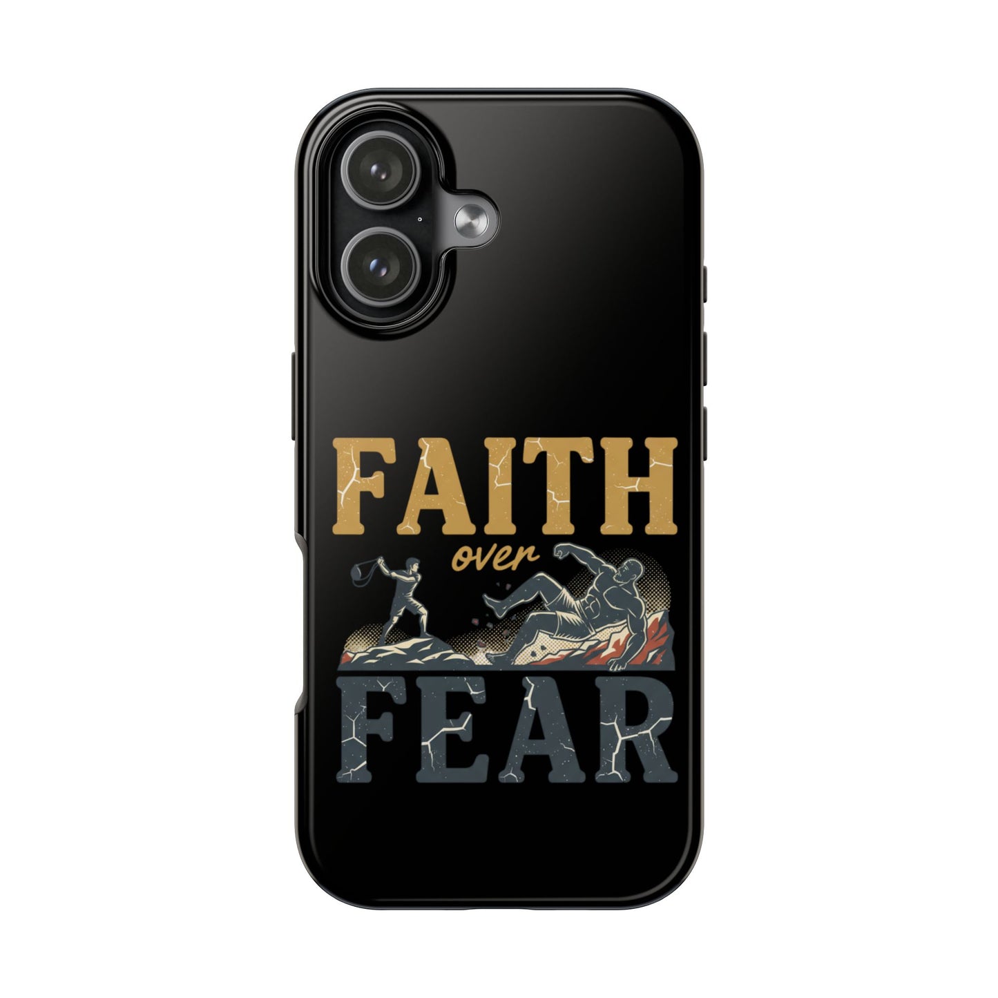 Faith Over Fear Tough Phone Case — Inspirational Christian Protective Phone Cover