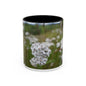 Floral White Heather Coffee Mug