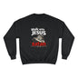 Walk with Jesus Dark Colors Graphic Crewneck (Anti-Satan Design)