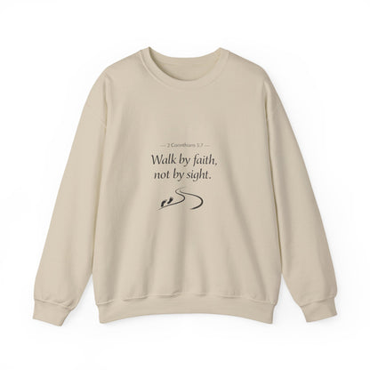 Walk in Faith Inspirational Unisex Heavy Blend™ Crewneck Sweatshirt