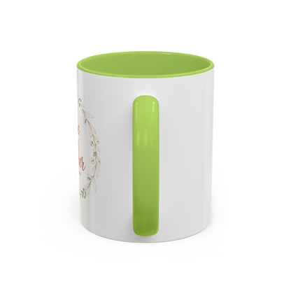 Love One Another Romans 12:10 Coffee Mug | Floral Scripture Wreath