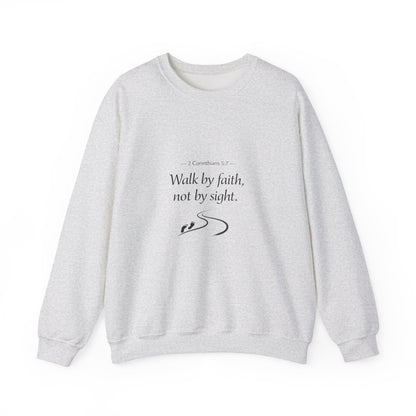 Walk in Faith Inspirational Unisex Heavy Blend™ Crewneck Sweatshirt
