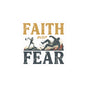 Faith Over Fear Sticker — Inspirational Christian Kiss-Cut Decal for Laptops, Water Bottles & Journals