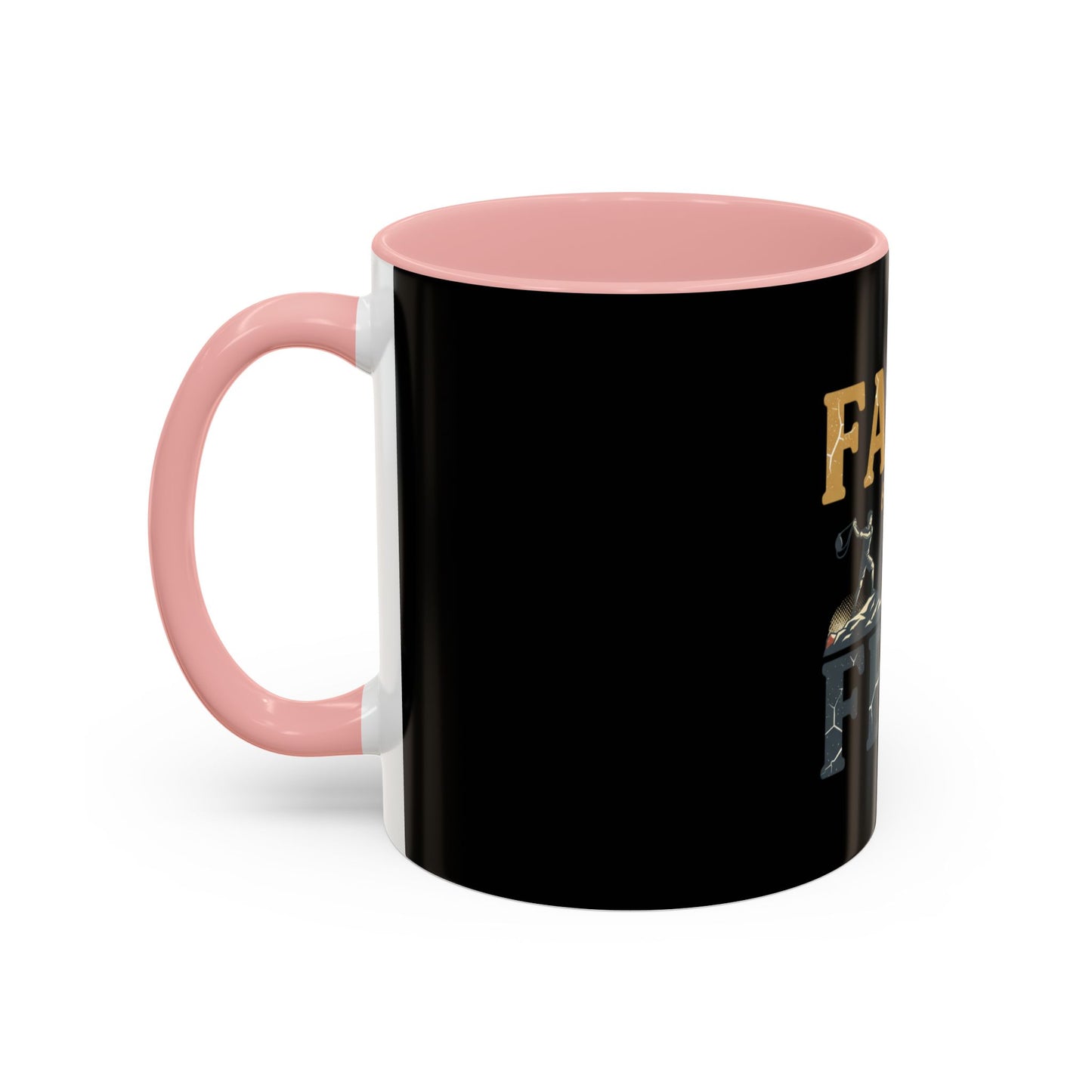 Faith Over Fear Black Coffee Mug — Inspirational Christian 11/15oz Accent Mug