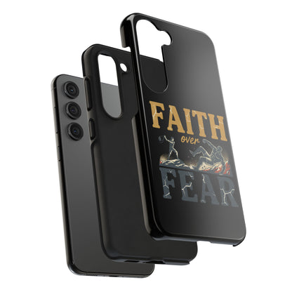 Faith Over Fear Tough Phone Case — Inspirational Christian Protective Phone Cover