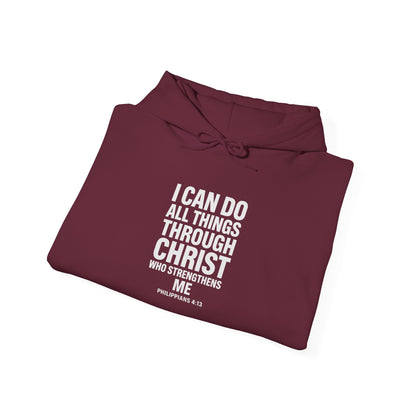 I Can Do All Things Through Christ hoodie | Philippians scripture sweatshirt