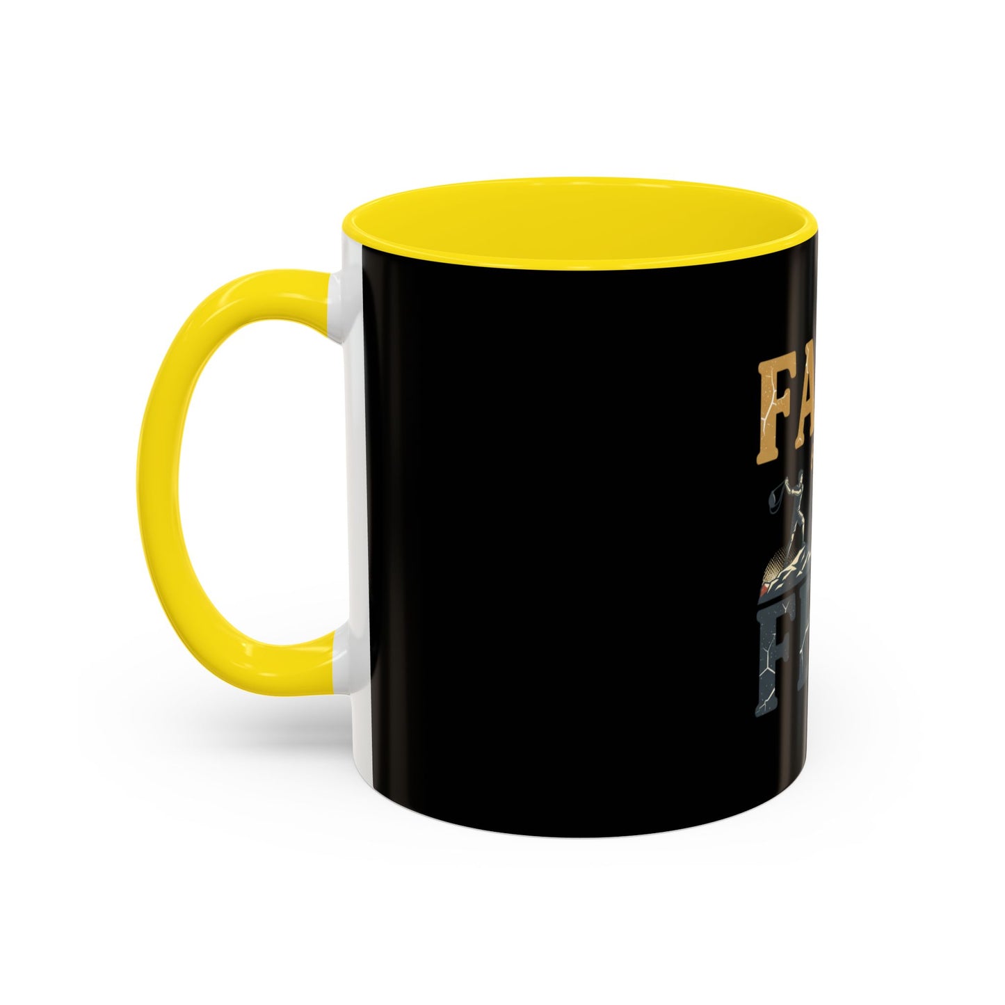 Faith Over Fear Black Coffee Mug — Inspirational Christian 11/15oz Accent Mug