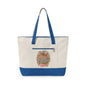 Canvas Tote Bag – “All You Need Is Love” Floral Zippered Tote