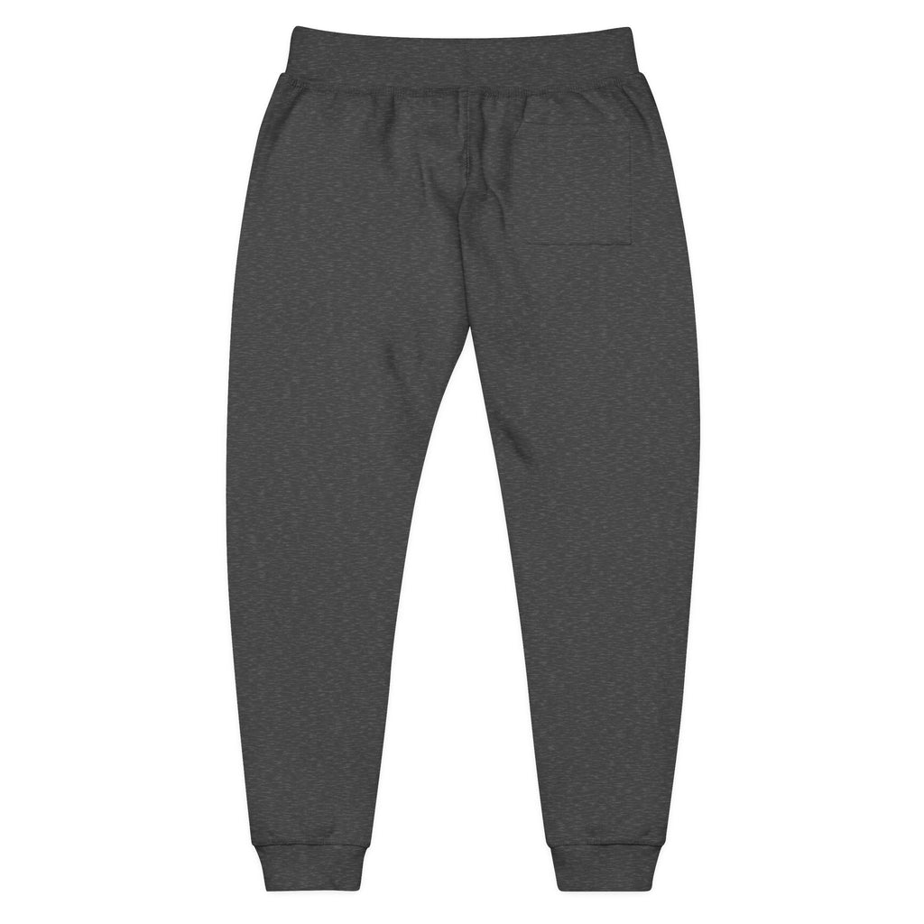 Embroidered Cozy Fleece Sweatpants — Minimal White Joggers