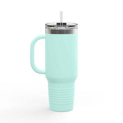 40oz Insulated Travel Mug — Faith Floral Design (Built on Faith)