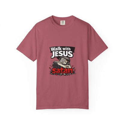 Walk with Jesus sneaker graphic T-shirt | Christian faith tee