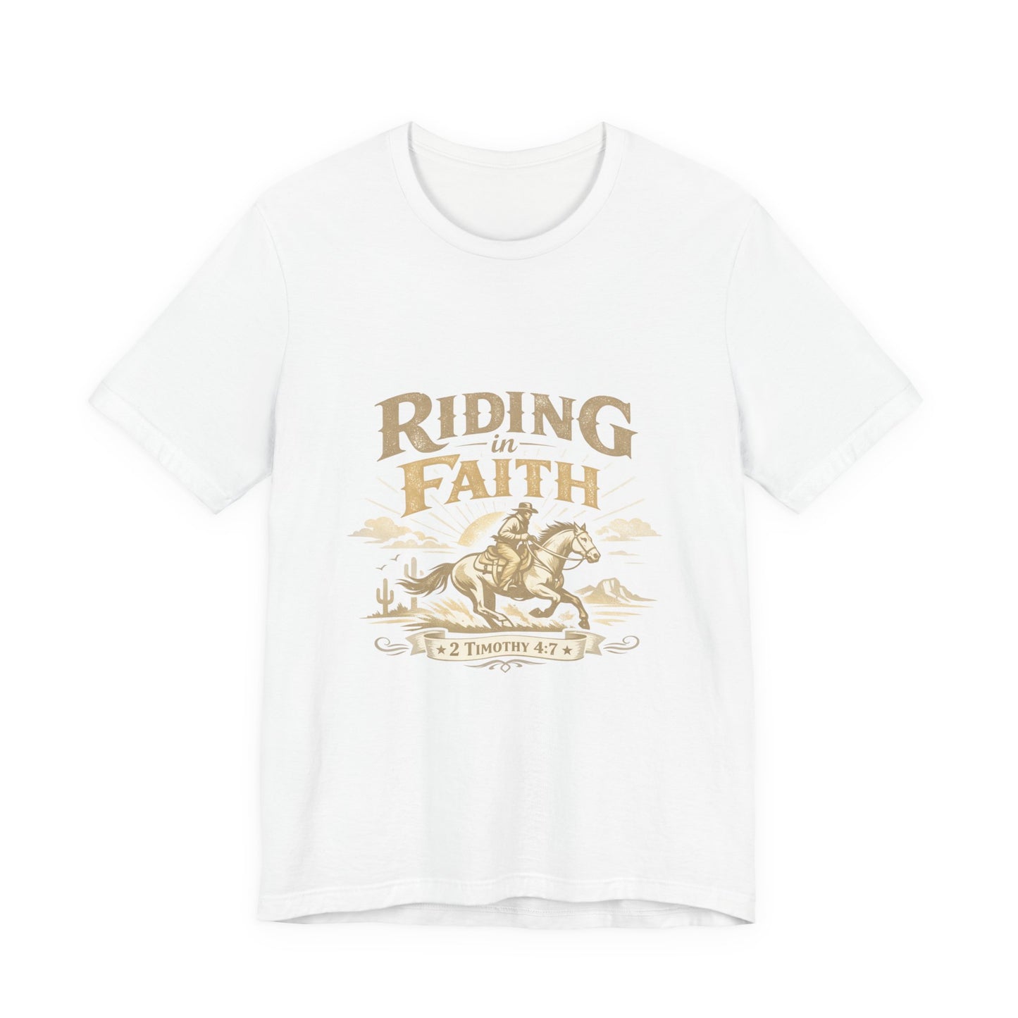We walk by faith not by sight -  T-Shirt