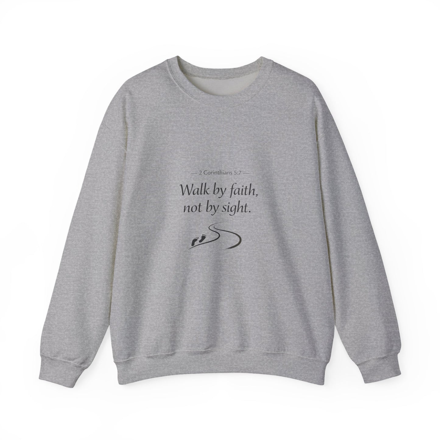 Walk in Faith Inspirational Unisex Heavy Blend™ Crewneck Sweatshirt