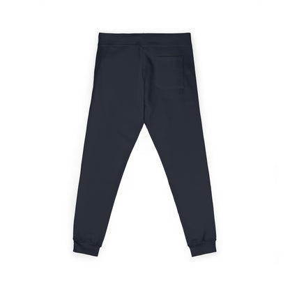 Embroidered Cozy Fleece Sweatpants — Minimal White Joggers
