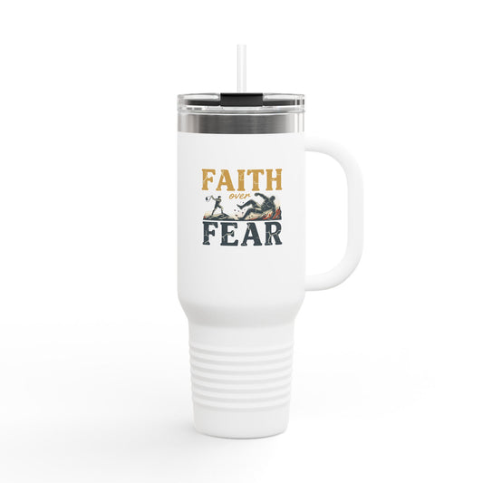 Faith Over Fear 40oz Insulated Travel Mug