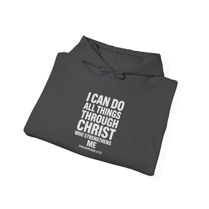 I Can Do All Things Through Christ hoodie | Philippians scripture sweatshirt