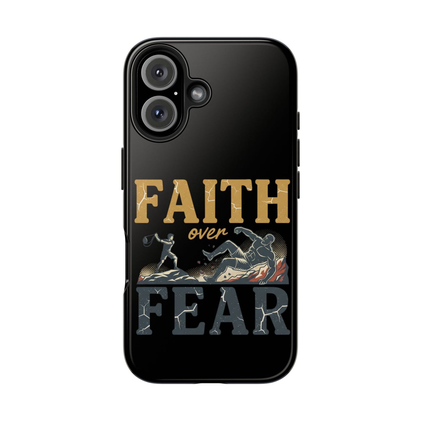 Faith Over Fear Tough Phone Case — Inspirational Christian Protective Phone Cover