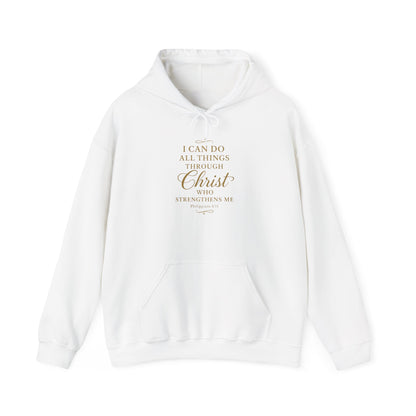 I can do all things through Christ - Light Colors -  Hoodie – Christian Faith Pullover