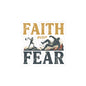Faith Over Fear Sticker — Inspirational Christian Kiss-Cut Decal for Laptops, Water Bottles & Journals