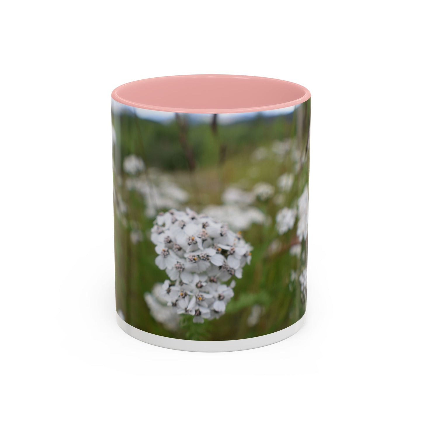 Floral White Heather Coffee Mug