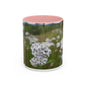 Floral White Heather Coffee Mug