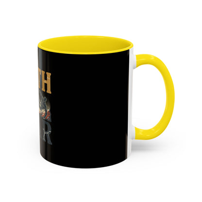 Faith Over Fear Black Coffee Mug — Inspirational Christian 11/15oz Accent Mug