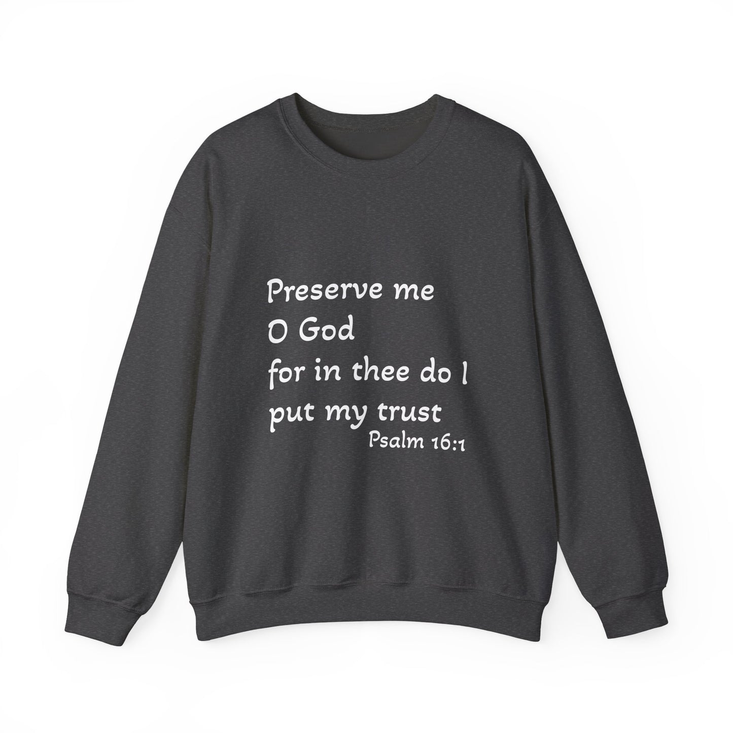 Trust in God Dark Colors Unisex Heavy Blend™ Crewneck Sweatshirt