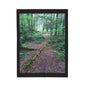 Forest Path Velveteen Plush Blanket — Cozy Woodland Throw for Nature Lovers