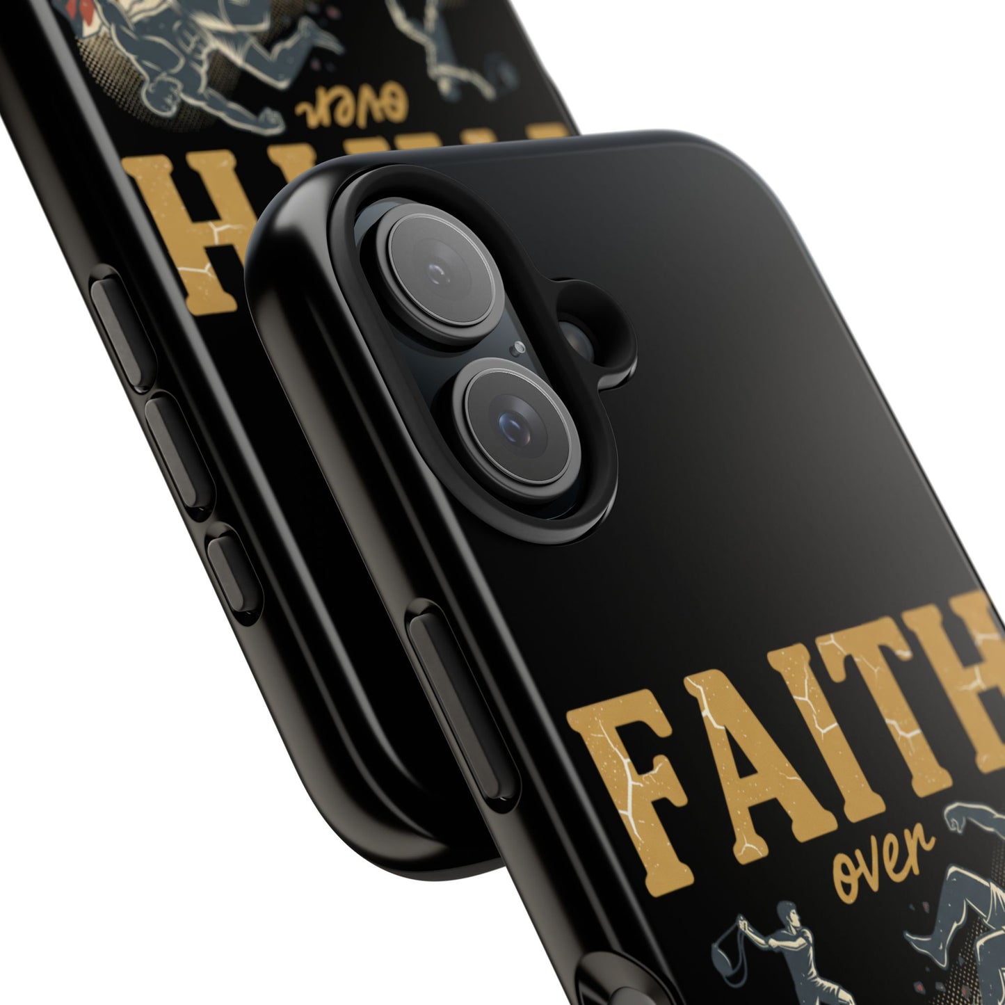 Faith Over Fear Tough Phone Case — Inspirational Christian Protective Phone Cover