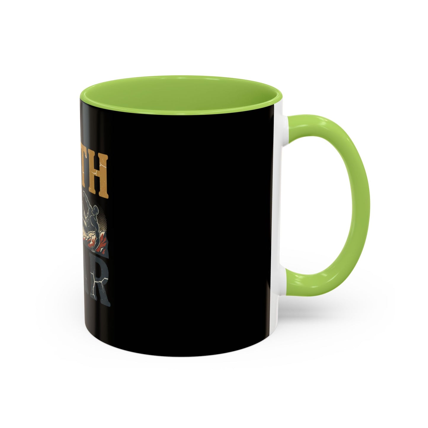 Faith Over Fear Black Coffee Mug — Inspirational Christian 11/15oz Accent Mug