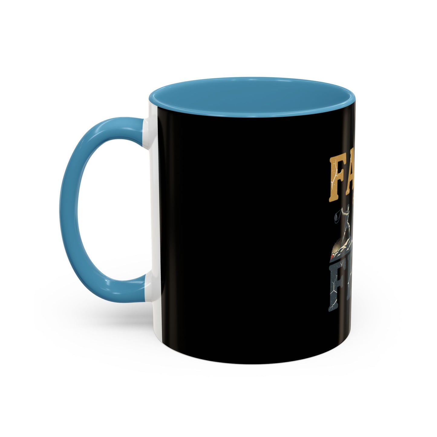 Faith Over Fear Black Coffee Mug — Inspirational Christian 11/15oz Accent Mug