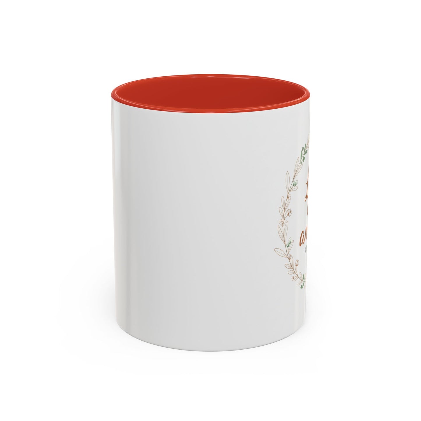 Love One Another Romans 12:10 Coffee Mug | Floral Scripture Wreath