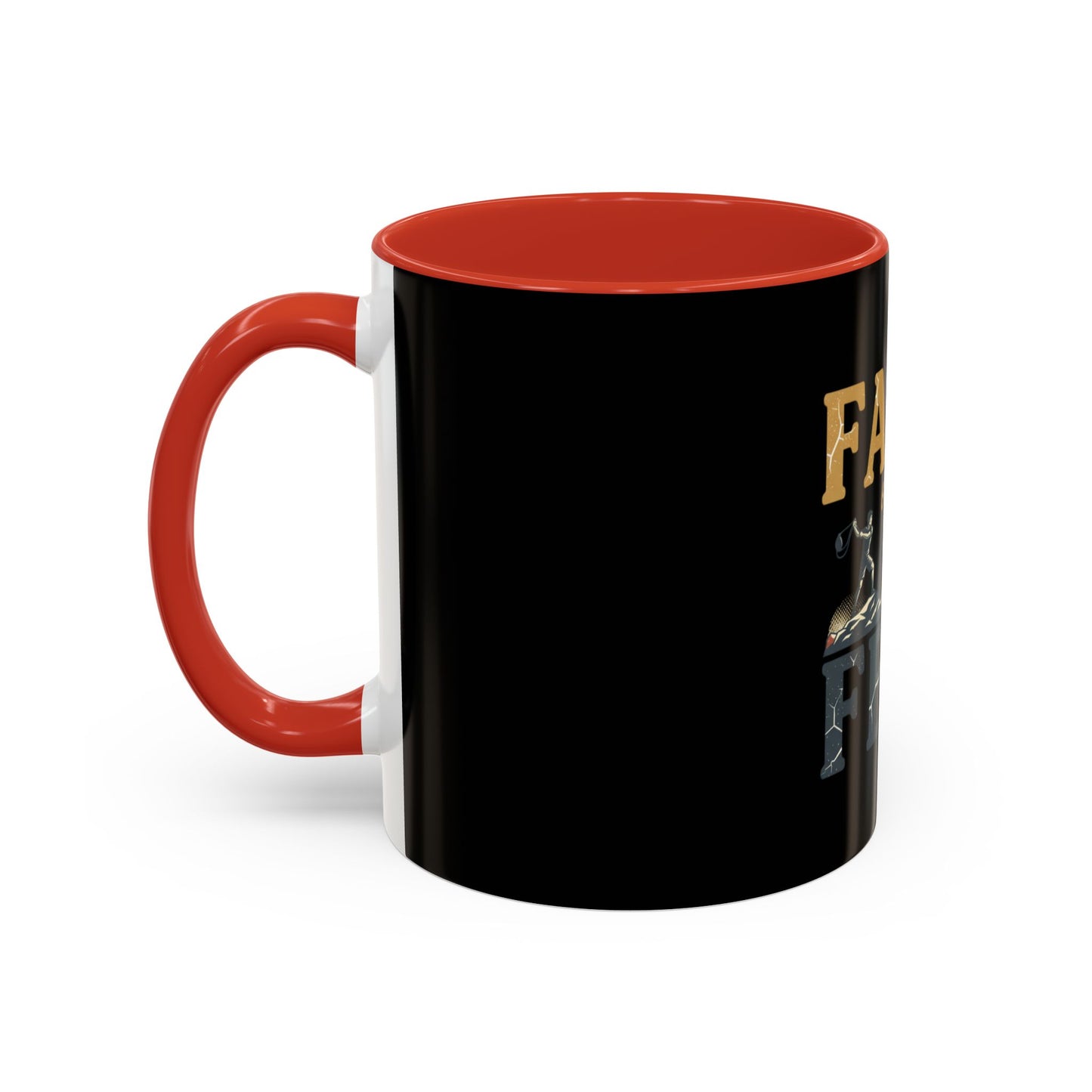 Faith Over Fear Black Coffee Mug — Inspirational Christian 11/15oz Accent Mug