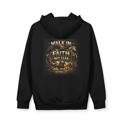 Walk in Faith Not Fear Hoodie — Christian Inspirational Pullover