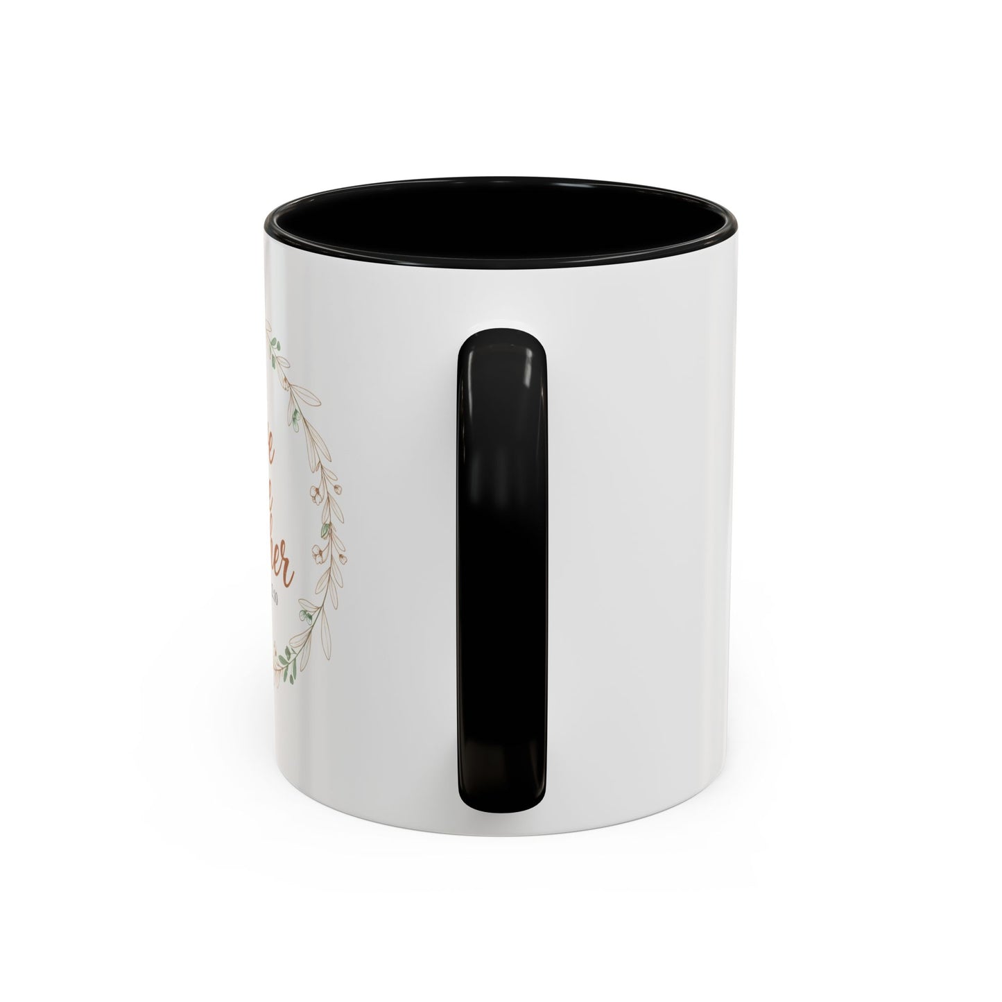 Love One Another Romans 12:10 Coffee Mug | Floral Scripture Wreath