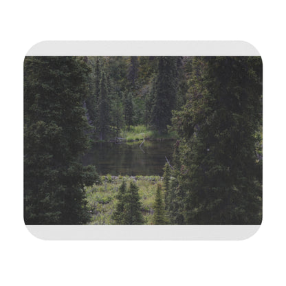 Forest Lake Mouse Pad — Scenic Nature Desk Mat for Outdoors Lovers
