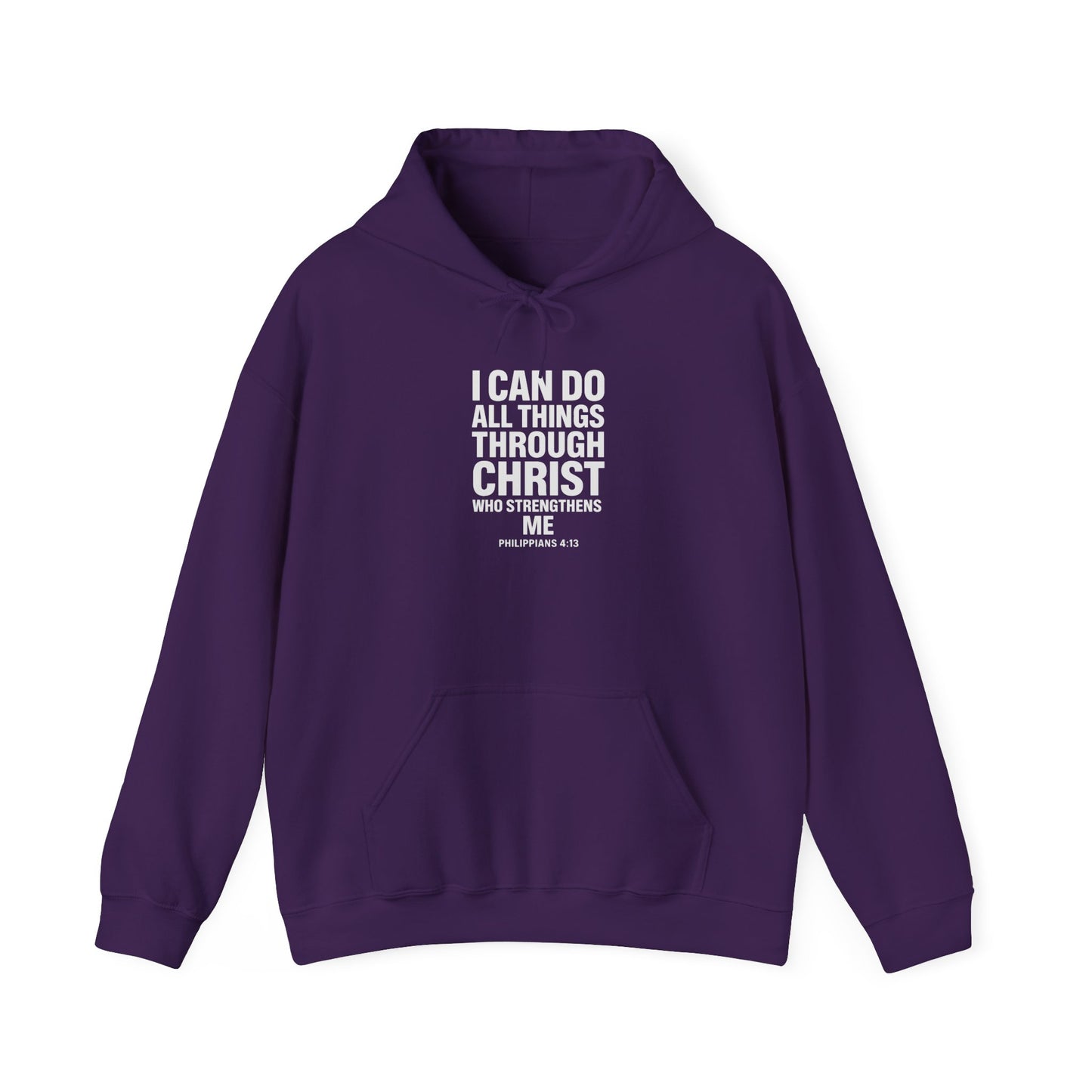 I Can Do All Things Through Christ hoodie | Philippians scripture sweatshirt