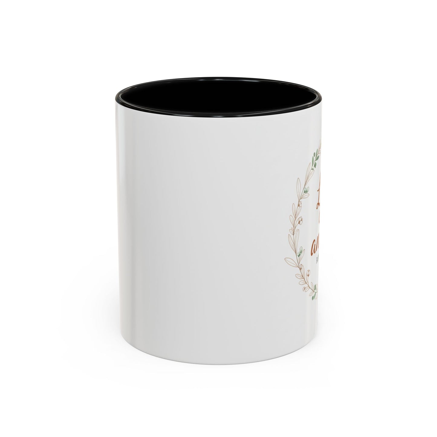 Love One Another Romans 12:10 Coffee Mug | Floral Scripture Wreath