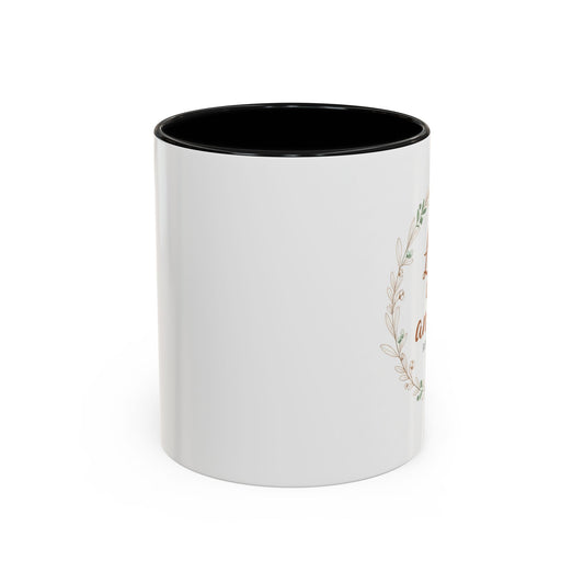 Love One Another Romans 12:10 Coffee Mug | Floral Scripture Wreath